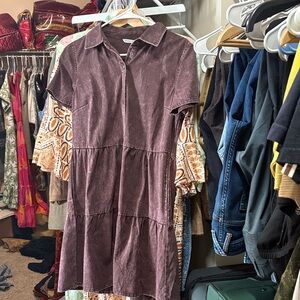 Elegant denim Brown Women's Dress denim